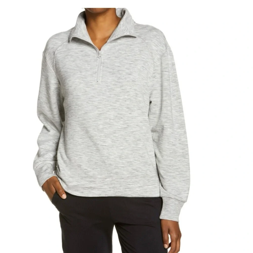 Zella super soft 1/4 zip fleece pullover excellent condition M - Picture 1 of 9